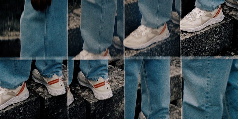 nike react element with jeans