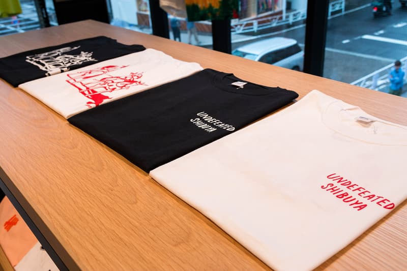 UNDEFEATED Shibuya store opening inside look photographs shop