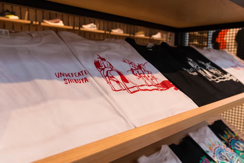 UNDEFEATED Shibuya store opening inside look photographs shop