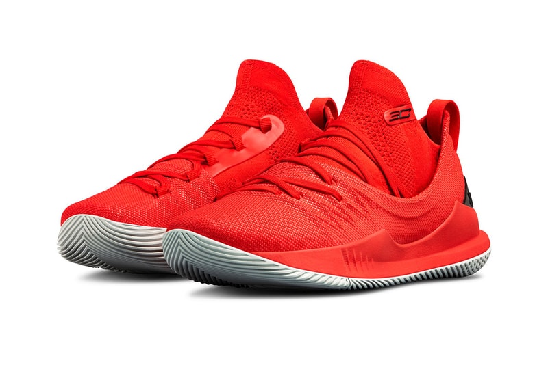 under armour curry 5 mens red