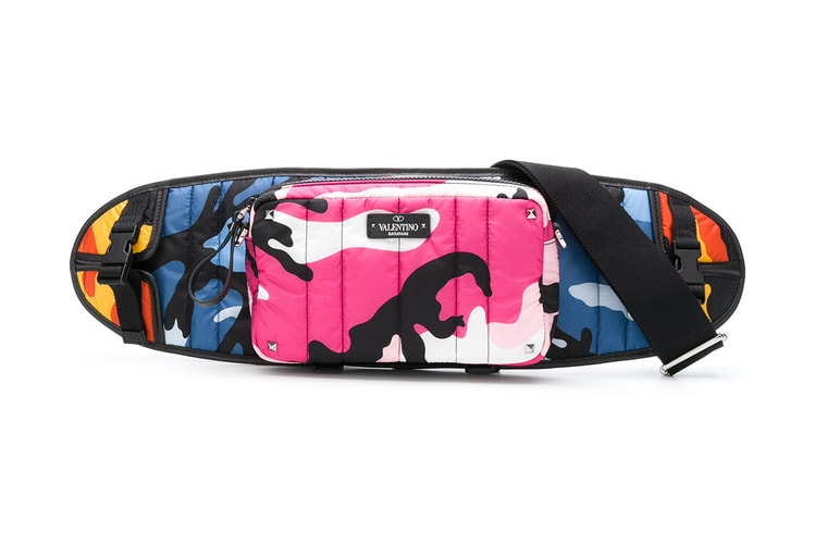 Stash Your Skateboard in Valentino's Vibrant "Camoushuffle" Holder