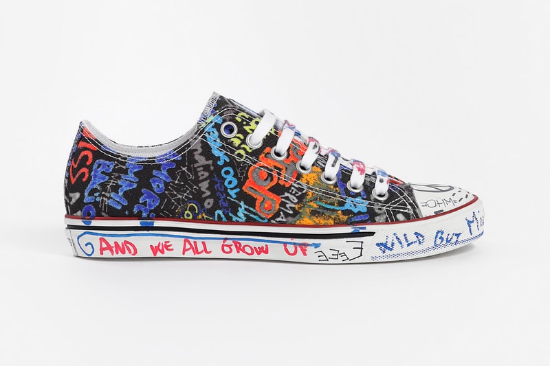 Vetements Fall Winter 2018 Graffiti Low-Top Sneakers black white demna gvasalia release info sneakers footwear