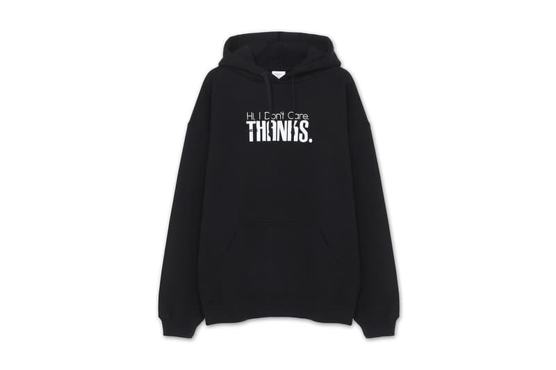Vetements Hi I Dont Care THANKS Oversized Hoodie RESTIR exclusive june 2018 release date info drop