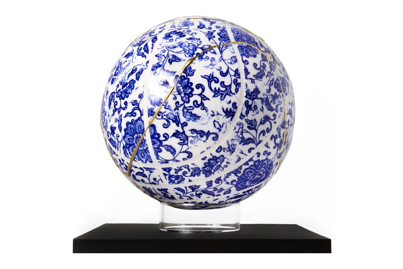victor solomon moonshot porcelain basketball literally balling art artwork sculpture