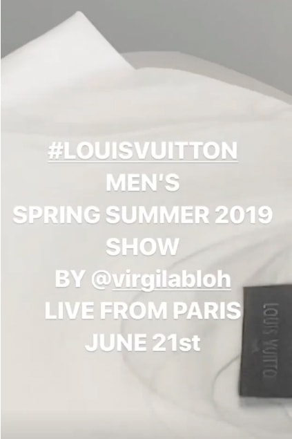 Virgil Abloh Teases Third Louis Vuitton Visit studio june 5 2018 atelier business card