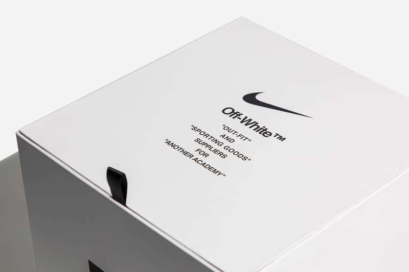 Virgil Abloh x Nike Match Ball Football Box Text Hypebeast Closer Look