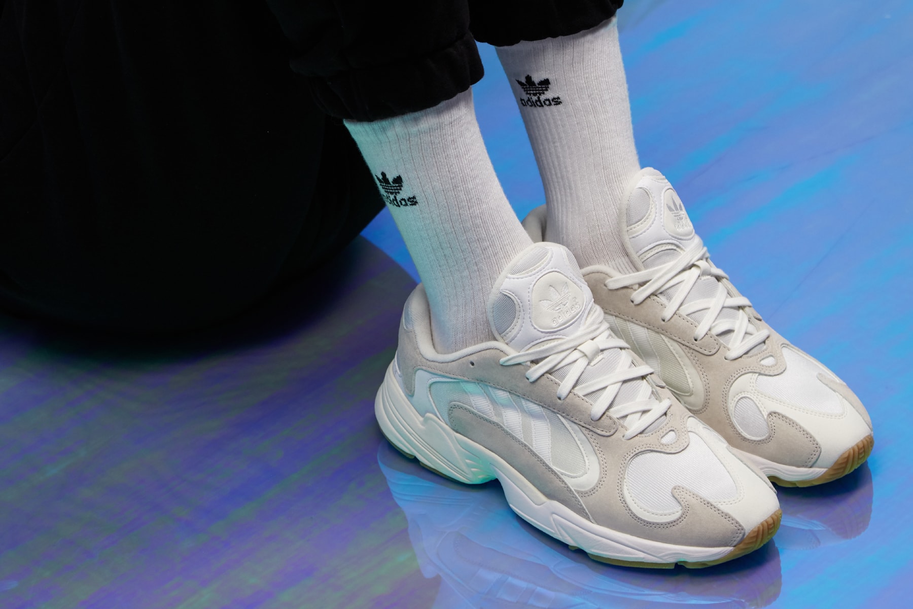 wardrobe nyc x adidas yung 1 one collaboration sneaker colorway exclusive white cream gum sole suede leather exclusive pre order june 18 2018 july drop release date info launch