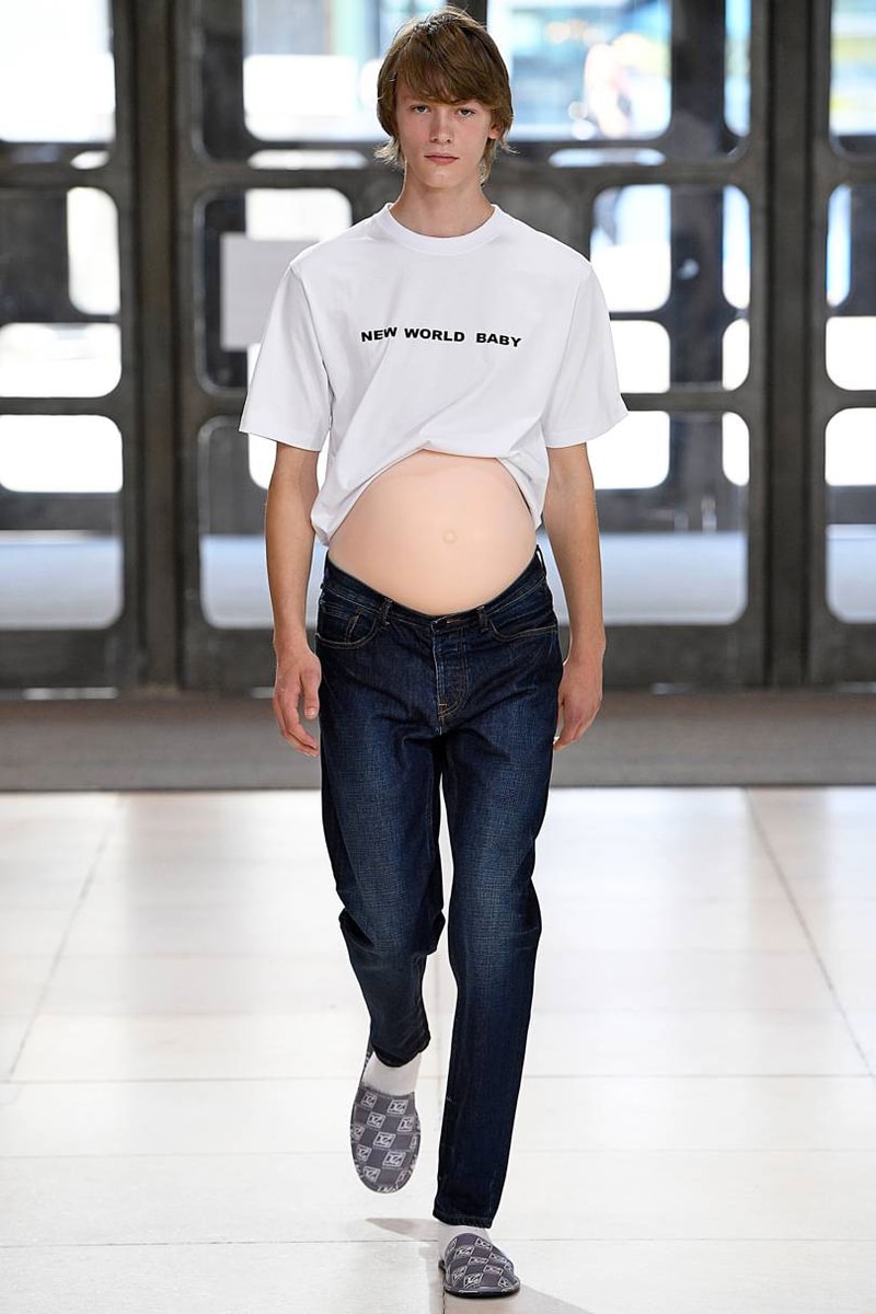 Xander Zhou Spring/Summer 2019 Collection Show menswear london fashion week pregnant aliens