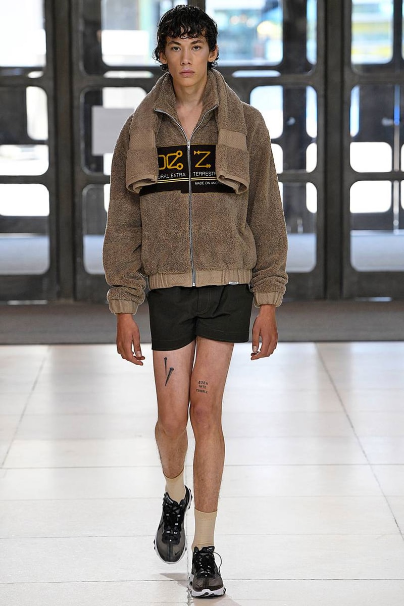 Xander Zhou Spring/Summer 2019 Collection Show menswear london fashion week pregnant aliens