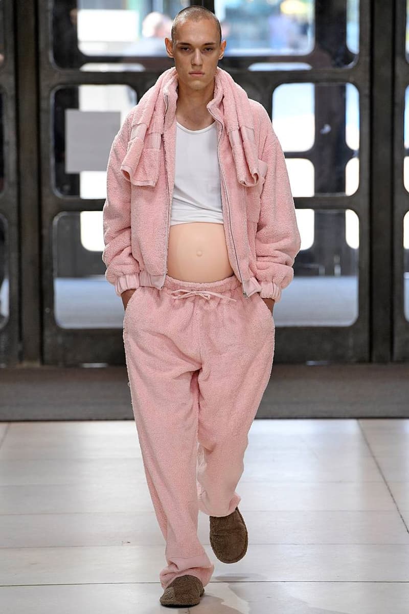 Xander Zhou Spring/Summer 2019 Collection Show menswear london fashion week pregnant aliens