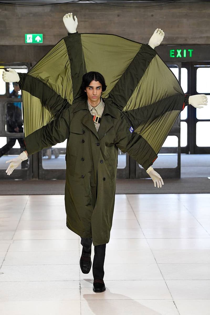 Xander Zhou Spring/Summer 2019 Collection Show menswear london fashion week pregnant aliens