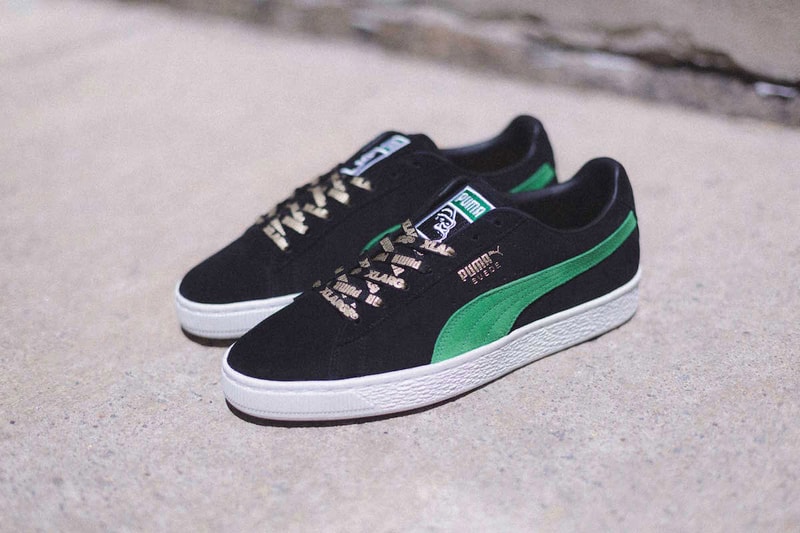 XLARGE x PUMA Suede 50th anniversary Release info drop date June 28 sneakers footwear 50th Anniversary Black Green