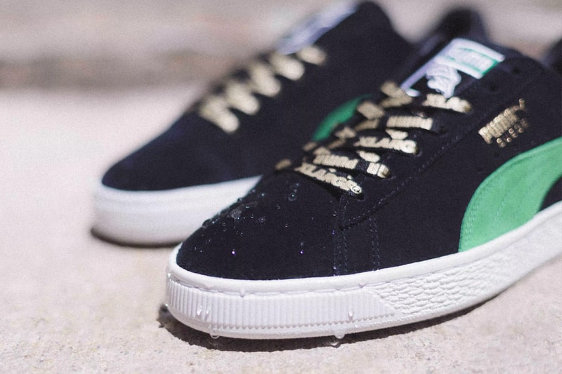 XLARGE x PUMA Suede 50th anniversary Release info drop date June 28 sneakers footwear 50th Anniversary Black Green
