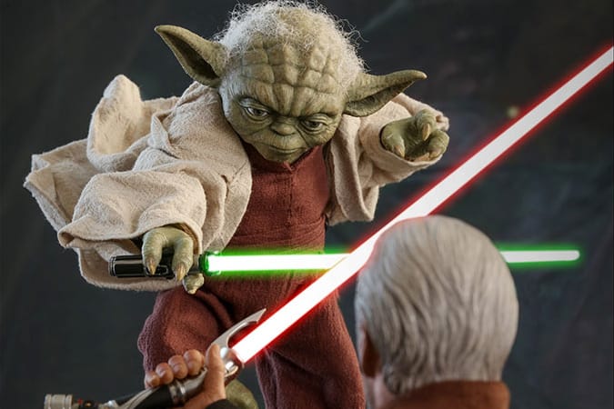 hot toys yoda attack of the clones