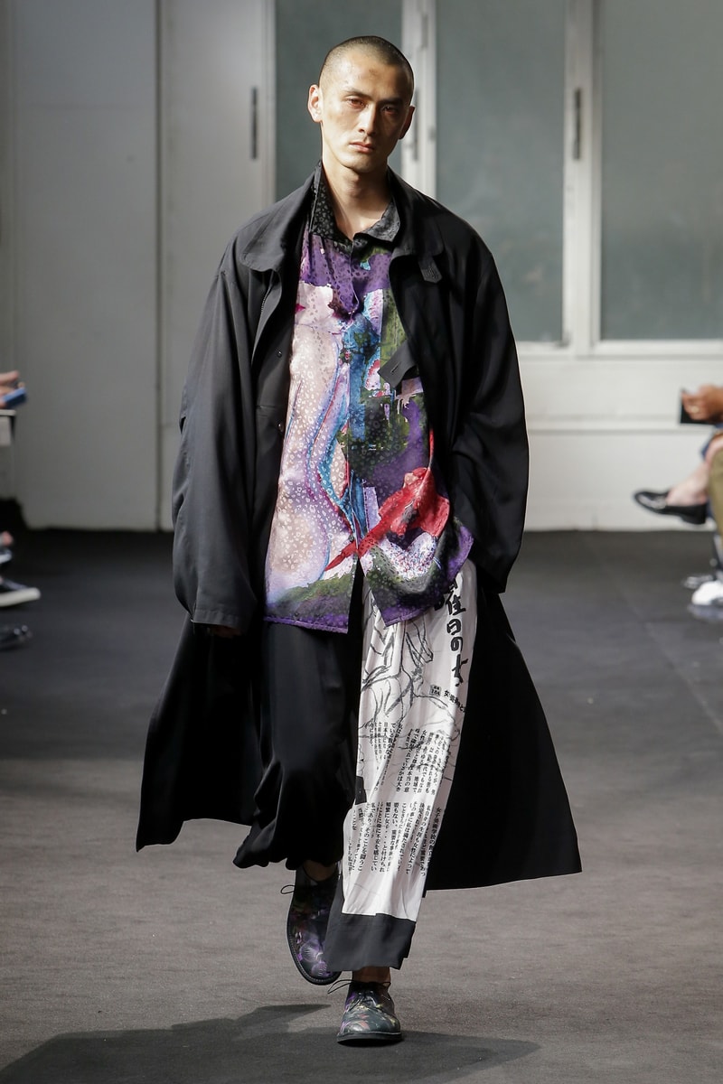 Yohji Yamamoto Spring Summer 2019 collection runway paris fashion week mens