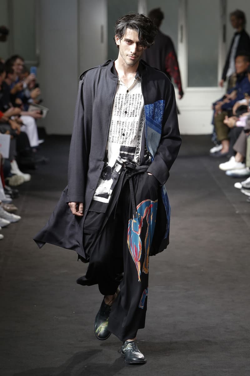 Yohji Yamamoto Spring Summer 2019 collection runway paris fashion week mens