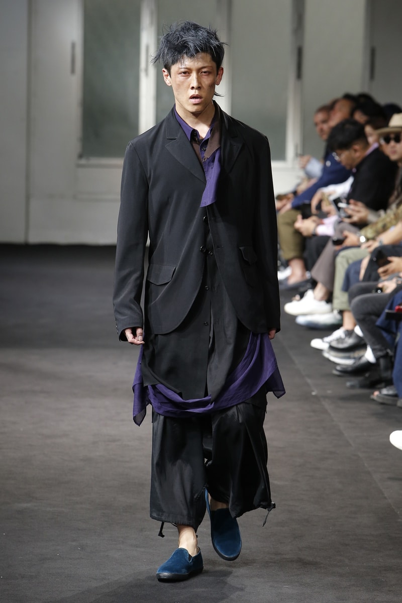 Yohji Yamamoto Spring Summer 2019 collection runway paris fashion week mens