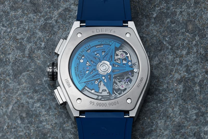 Zenith Defy El Primero 21 Blue Alligator Leather Redesign Chronograph