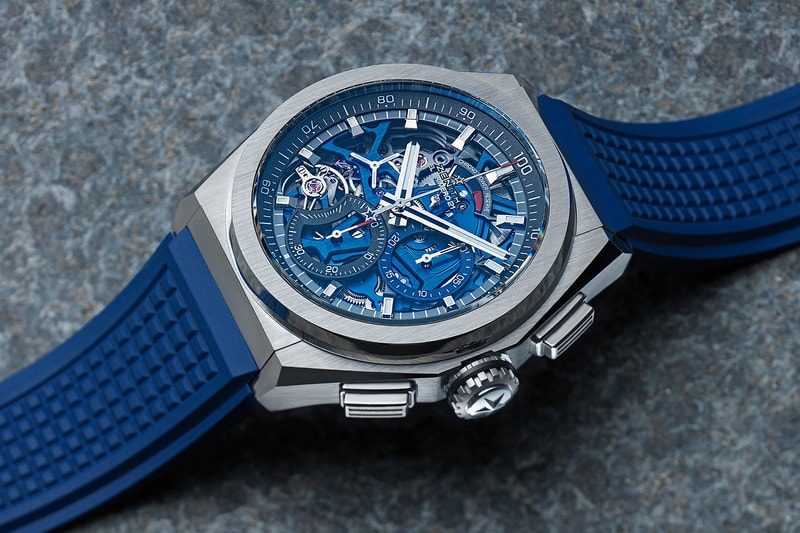 Zenith Defy El Primero 21 Blue Alligator Leather Redesign Chronograph