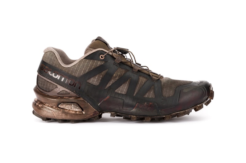 boris bidjan saberi 11 by salomon speedcross collaboration 4 WHITE TRANSPARENT BLACK DYE DIP OIL BROWN grey colorway four new hiking purchase buy shop sale farfetch