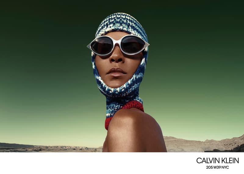 calvin klein 205W39NYC campaign imagery fall winter 2018 willy vanderperre raf simons knitwear sweaters skirts desert advertisement Lloyd & Co. Lulu Tenney Julia Nobis Freja Beha Liya Kebede Erin OʻConnor Fernando Albaladejo Luca Lemaire Olivier Rizzo