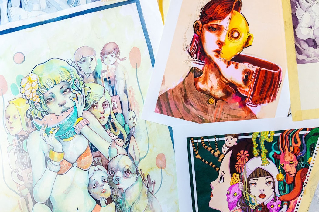 Lauren Tsai pen and paper interviews artworks art paintings illustrations