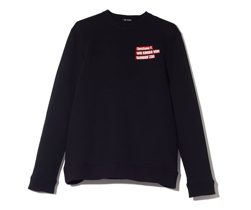 Raf Simons Christiane F. wir Kinder vom Bahnhof Zoo Collaboration drop collection fall winter 2018 release limited commemorative We Children from Bahnhof Zoo