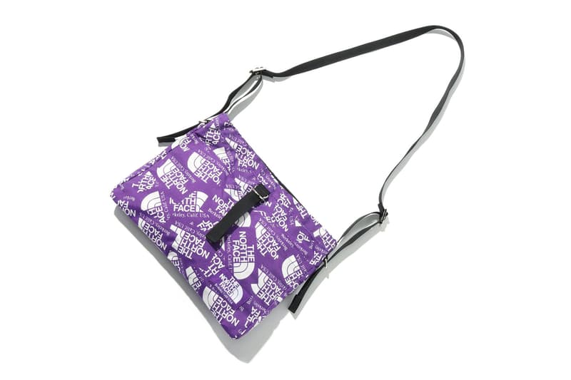 THE NORTH FACE PURPLE LABEL logo print bags ss18 black strap shoulder bag