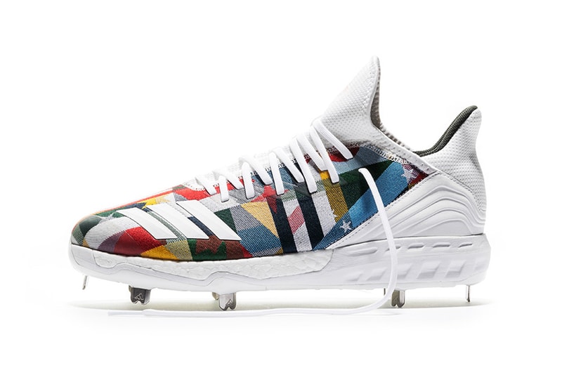 adidas Baseball "Nations" 2018 MLB All-Star Pack Cleats Trainer Sneakers Kicks Shoes Footwear Trainers Purchase Buy Cop Icon Trainer  adizero Afterburner cleats Icon major league baseball falg pattern multicolor rainbow patchwork