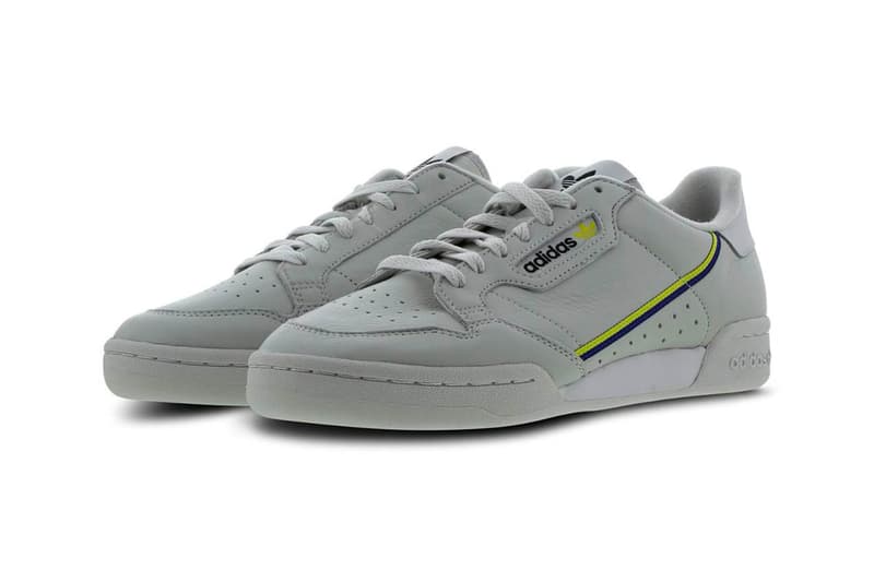 Adidas Originals Continental 80 Grey Yellow Hypebeast