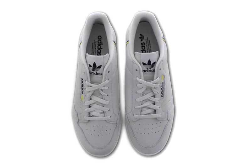 adidas Continental 80 Grey Yellow Colorway Release info price purchase sneaker footwear Mystery Ink