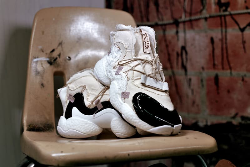 bristol studios adidas crazy byw the shoe surgeon custom diy raw industrial pvc plastic cardboard bespoke sneaker silhouette collaboration