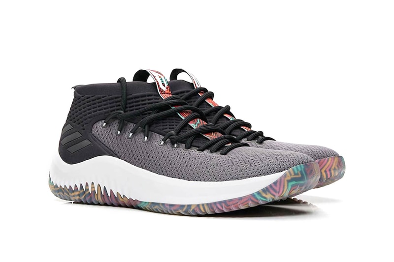 adidas Dame 4 Tribal Print black grey release info damian lillard basketball