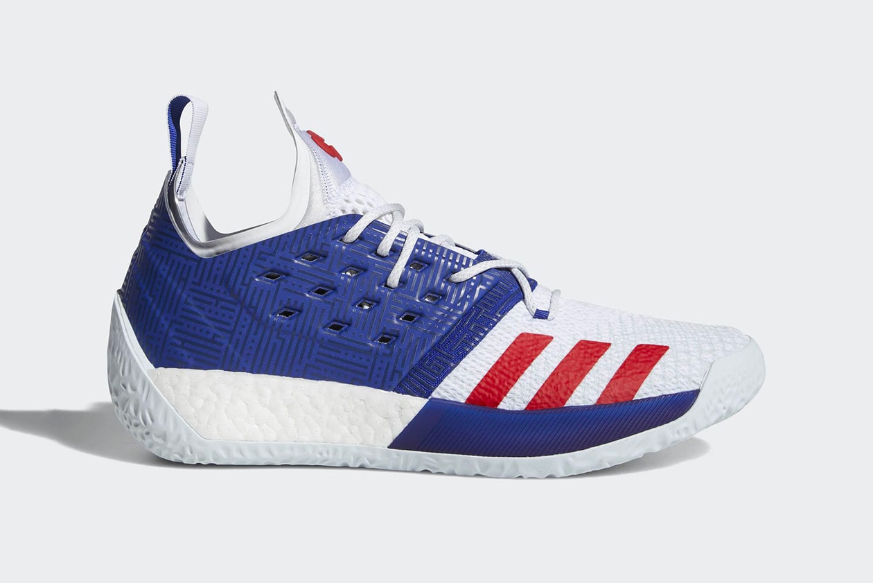 adidas Harden Vol. 2 "Red/White/Blue" Release date sneaker patriotic colorway james harden price purchase