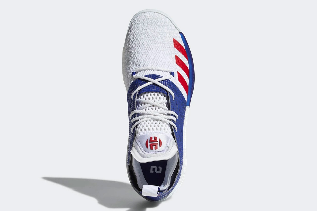 adidas Harden Vol. 2 "Red/White/Blue" Release date sneaker patriotic colorway james harden price purchase