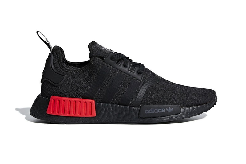 adidas NMD R1 Primeknit Bred release info sneakers footwear Black Red Originals