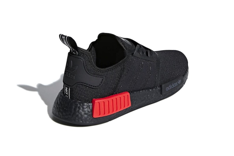 adidas NMD R1 Primeknit Bred release info sneakers footwear Black Red Originals