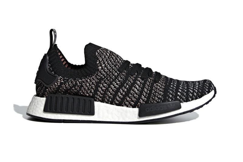 adidas NMD R1 STLT Core Black Grey Release Date grey sneaker price BOOST sneakers kicks shoes releases footwear drops