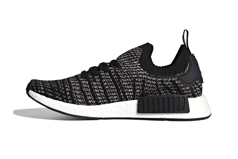 adidas NMD R1 STLT Core Black Grey Release Date grey sneaker price BOOST sneakers kicks shoes releases footwear drops