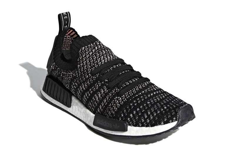 adidas NMD R1 STLT Core Black Grey Release Date grey sneaker price BOOST sneakers kicks shoes releases footwear drops