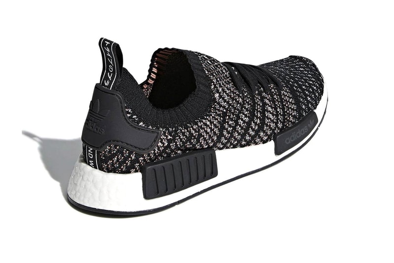 adidas NMD R1 STLT Core Black Grey Release Date grey sneaker price BOOST sneakers kicks shoes releases footwear drops