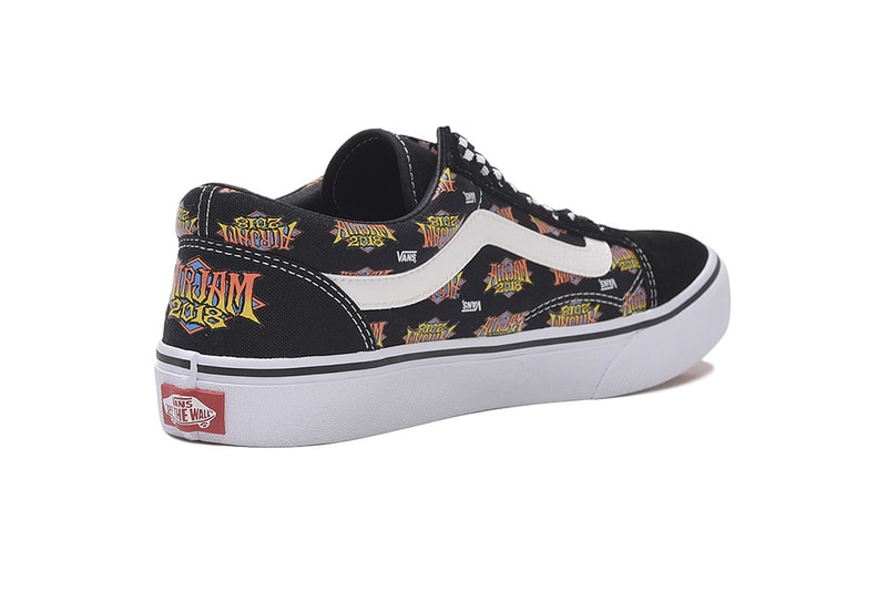 vans old skool sneakers shoes air jam japan 2018 music festival fest concert black white