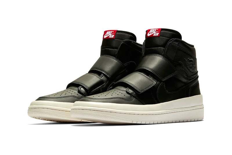 Air Jordan 1 High Double Strap First Look velcro all-white black/white sneaker jordan brand nike