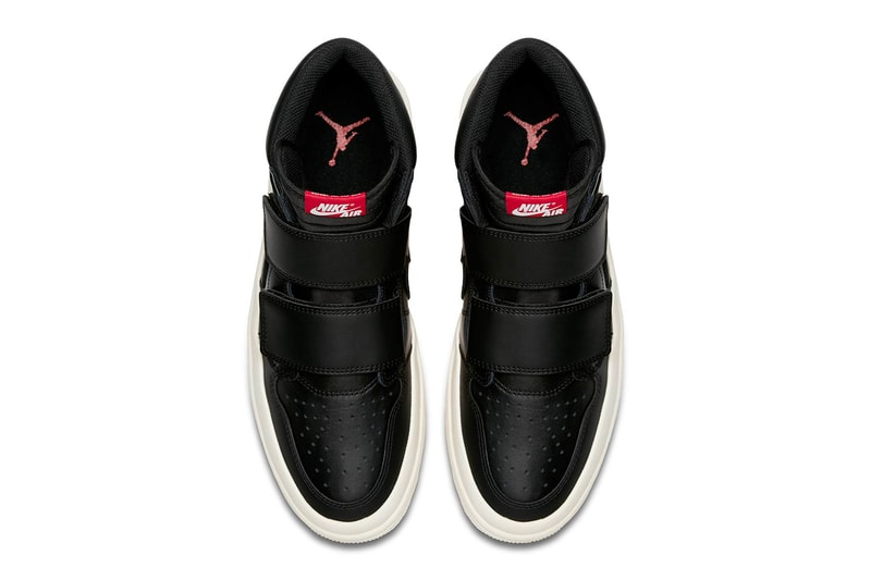 Air Jordan 1 High Double Strap First Look velcro all-white black/white sneaker jordan brand nike