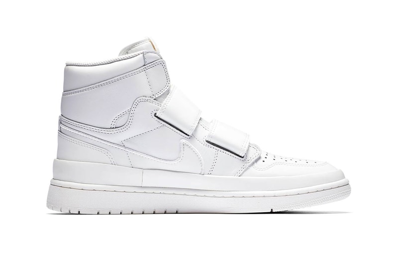 Air Jordan 1 High Double Strap First Look velcro all-white black/white sneaker jordan brand nike