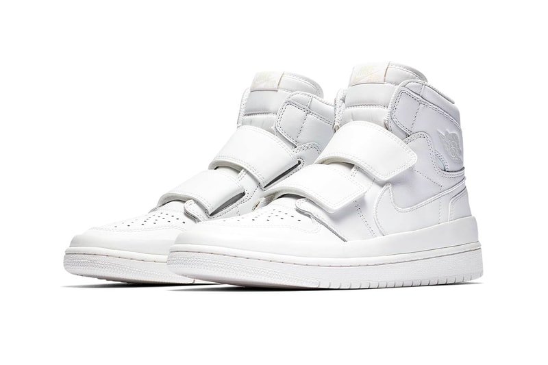 Air Jordan 1 High Double Strap First Look velcro all-white black/white sneaker jordan brand nike