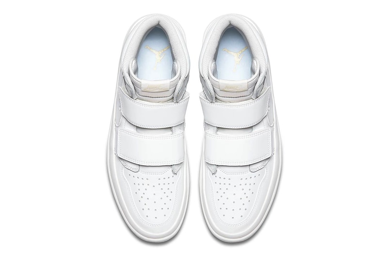 Air Jordan 1 High Double Strap First Look velcro all-white black/white sneaker jordan brand nike