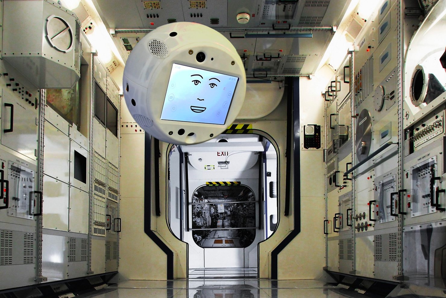 Airbus CIMON AI Assistant  Space ISS artificial intelligence flying brain astronaut 
