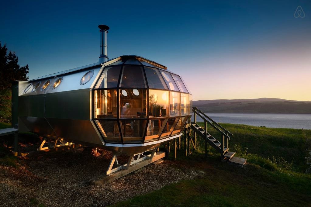 AirShip 002 Cabin airbnb rental Scottish Highlands Drimnin Isle of Mull scotland
