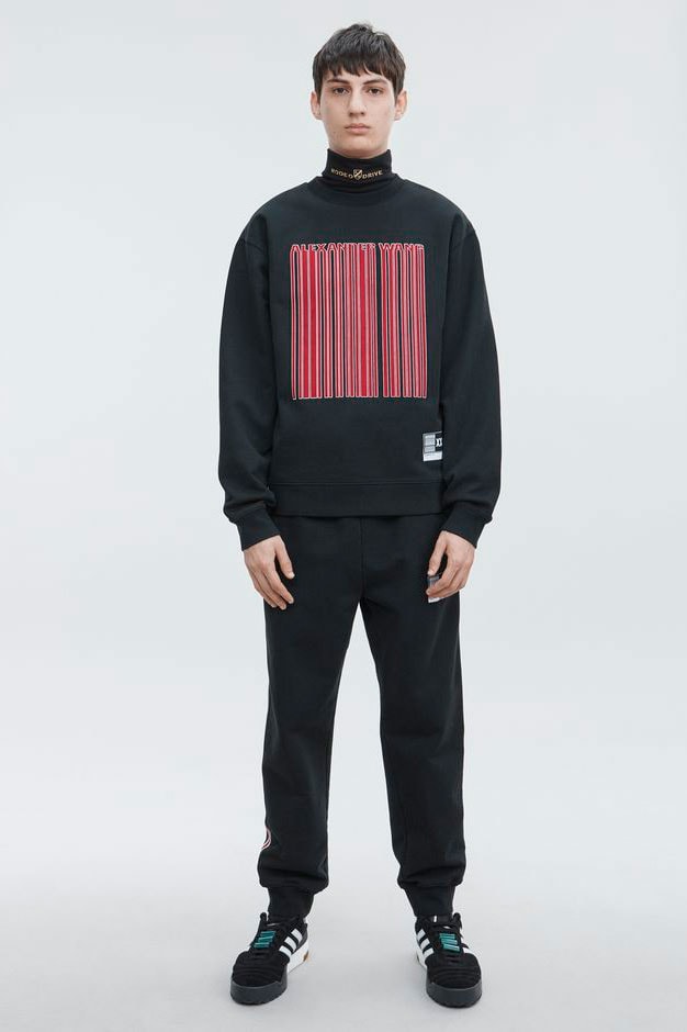 Alexander Wang Newest Barcode Capsule Fall 2018 Hoodie Track Pants T shirt Top Socks